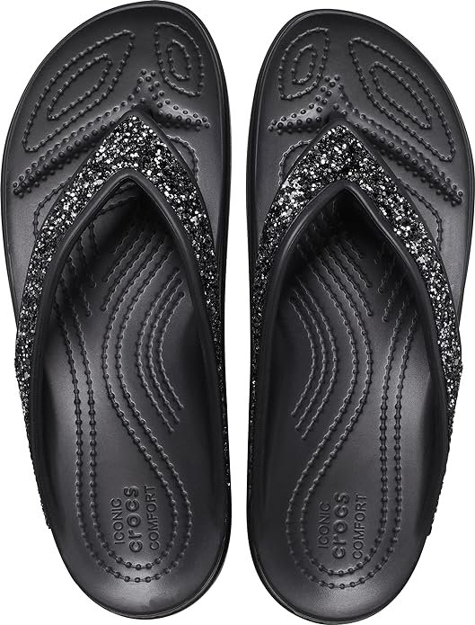 Crocs Women's Sloane Glitter Wedge Clog - View 3